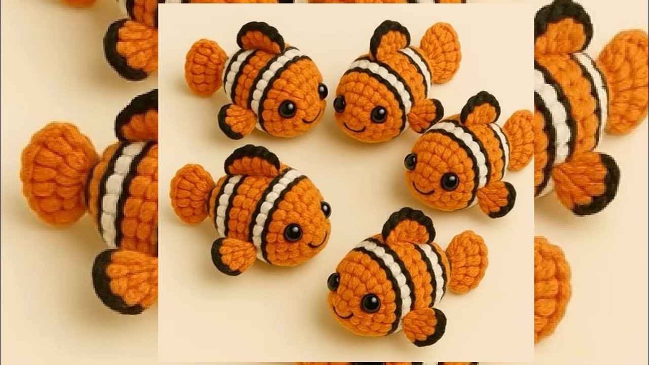 crochet pattern 🐠 Fish for biginners crochet idieas very easy @SevenStar-l8s 