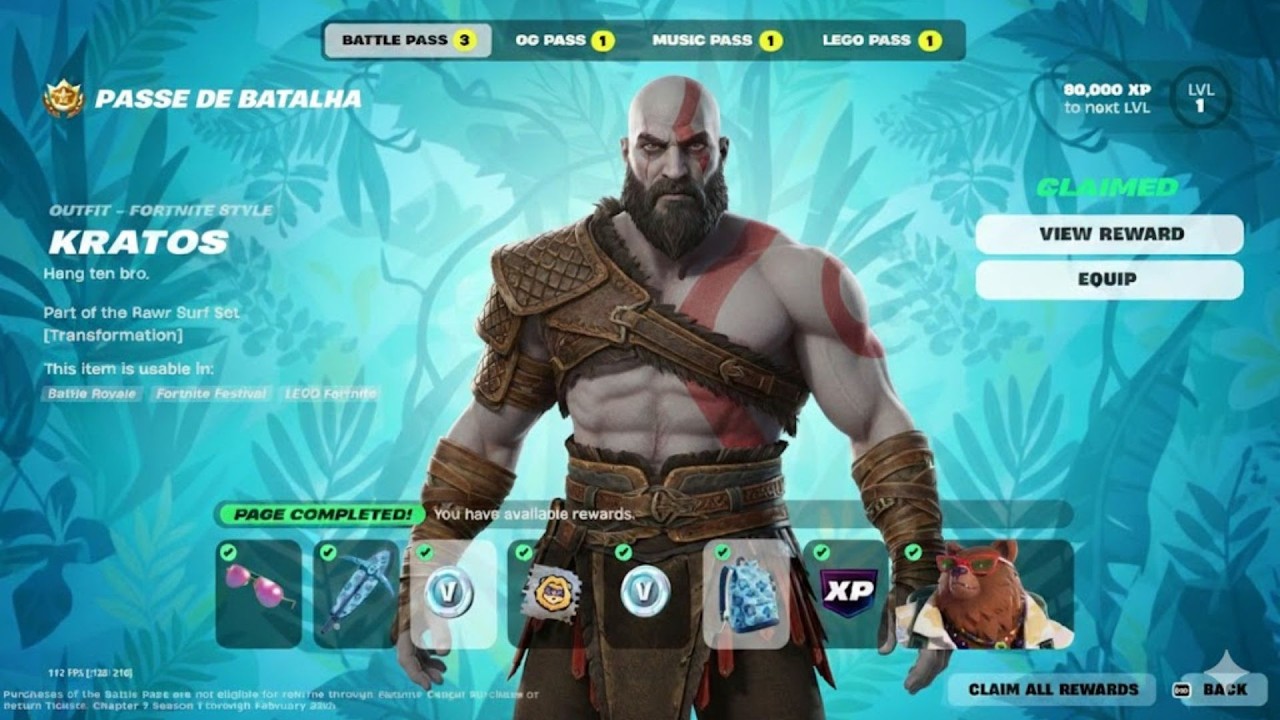 🔥VAZOU! PASSE DE BATALHA COMPLETO da TEMPORADA 2 no FORTNITE! TODAS SKINS, MELHOR PASSE DA HIST&Oacute;RIA?