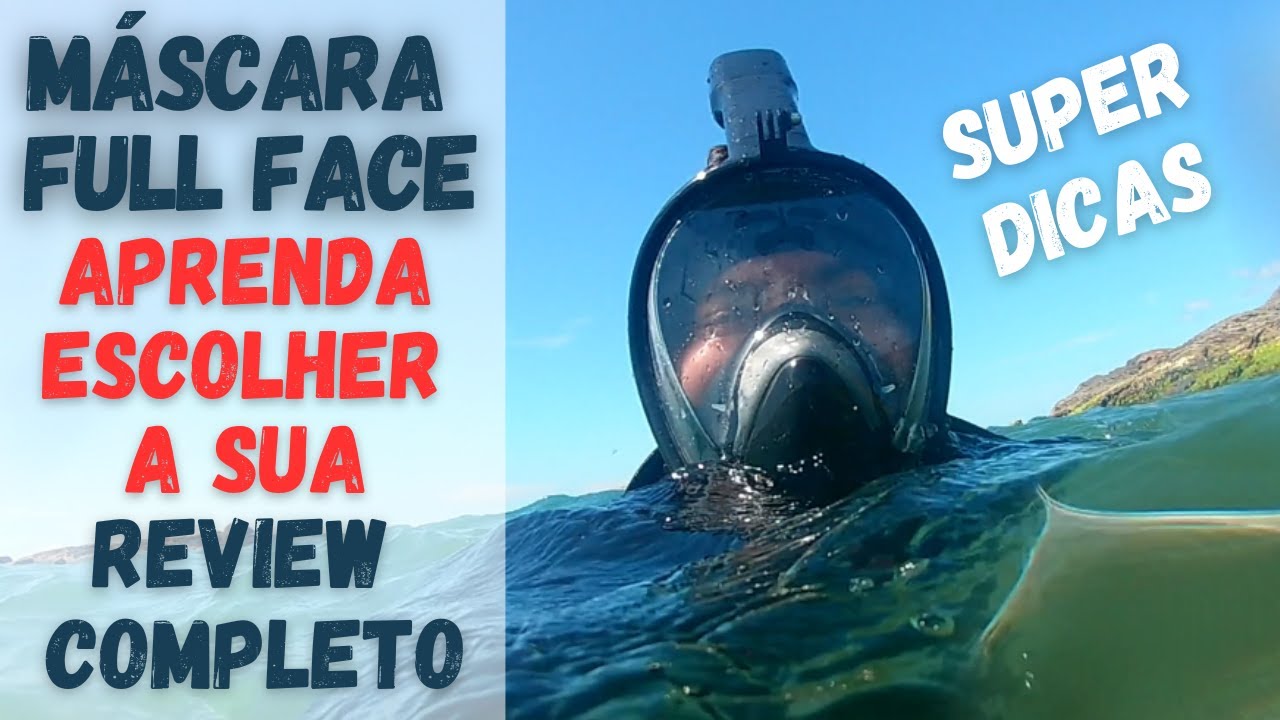 Máscara Full Face - Review Completo - Aprenda comprar a sua.