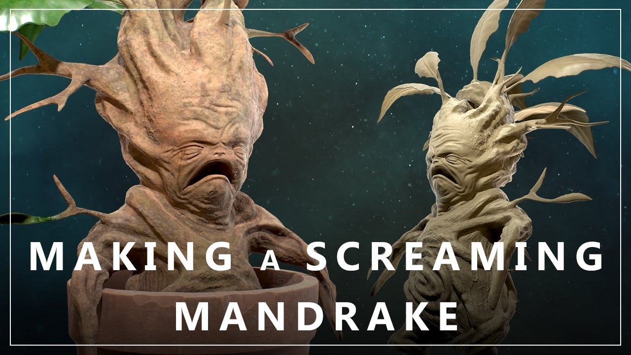 Making a 3D Mandrake from Harry Potter (Hogwarts Legacy)