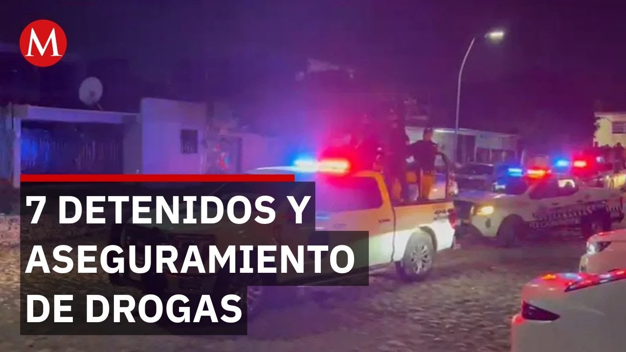 Detienen a siete personas y decomisan drogas en Tapachula, Chiapas