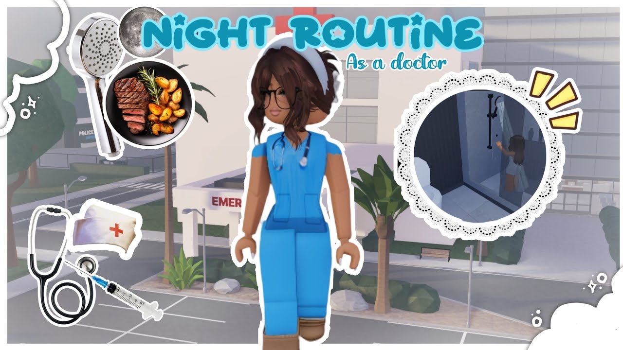•  Rainy night routine as a doctor! 🐾 | Berry Avenue Roblox Roleplay |