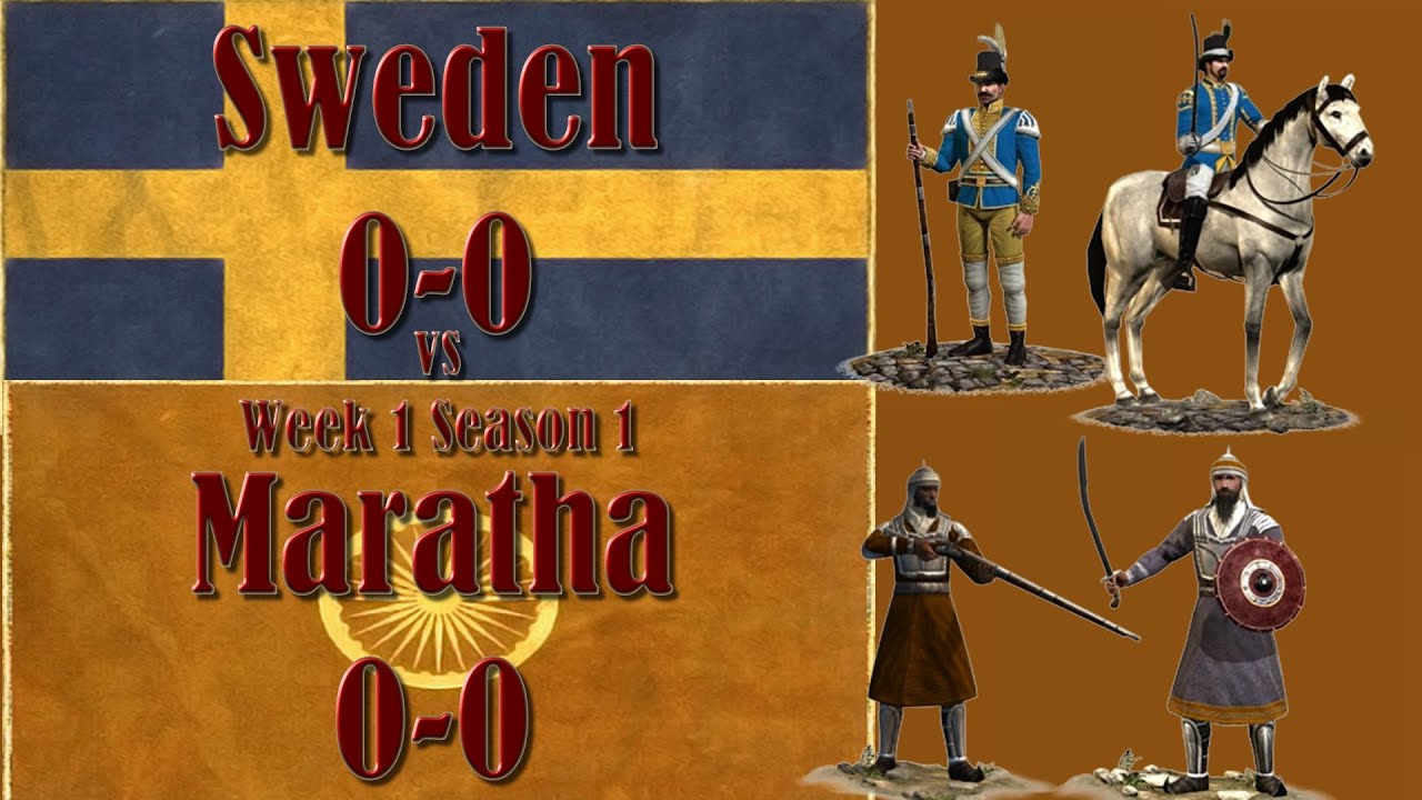 Неделя 1. Конфедерация маратхов против Шведской империи, турнир Total War Nations