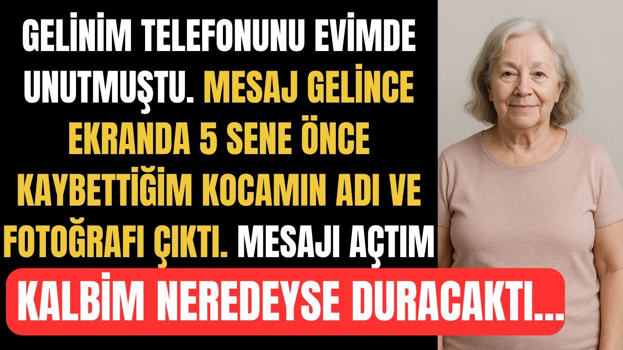 5 Yıl Önce Kaybettiğim Kocamın Fotoğrafını, Gelinimin Telefonu Çalınca Ekranda Gördüm Ve...