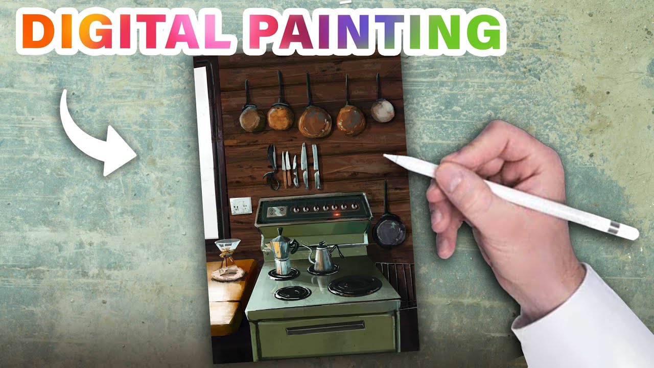 Painting with Light and Color | SCHOOLISM Class assignment (week 1-paint 3)
