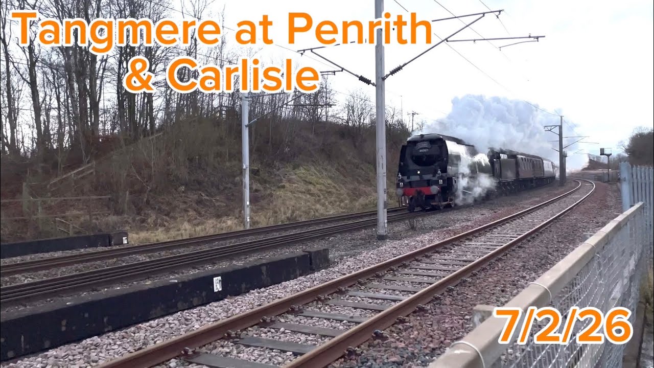 Tangmere hauling the Winter Cumbrian Mountain Express 