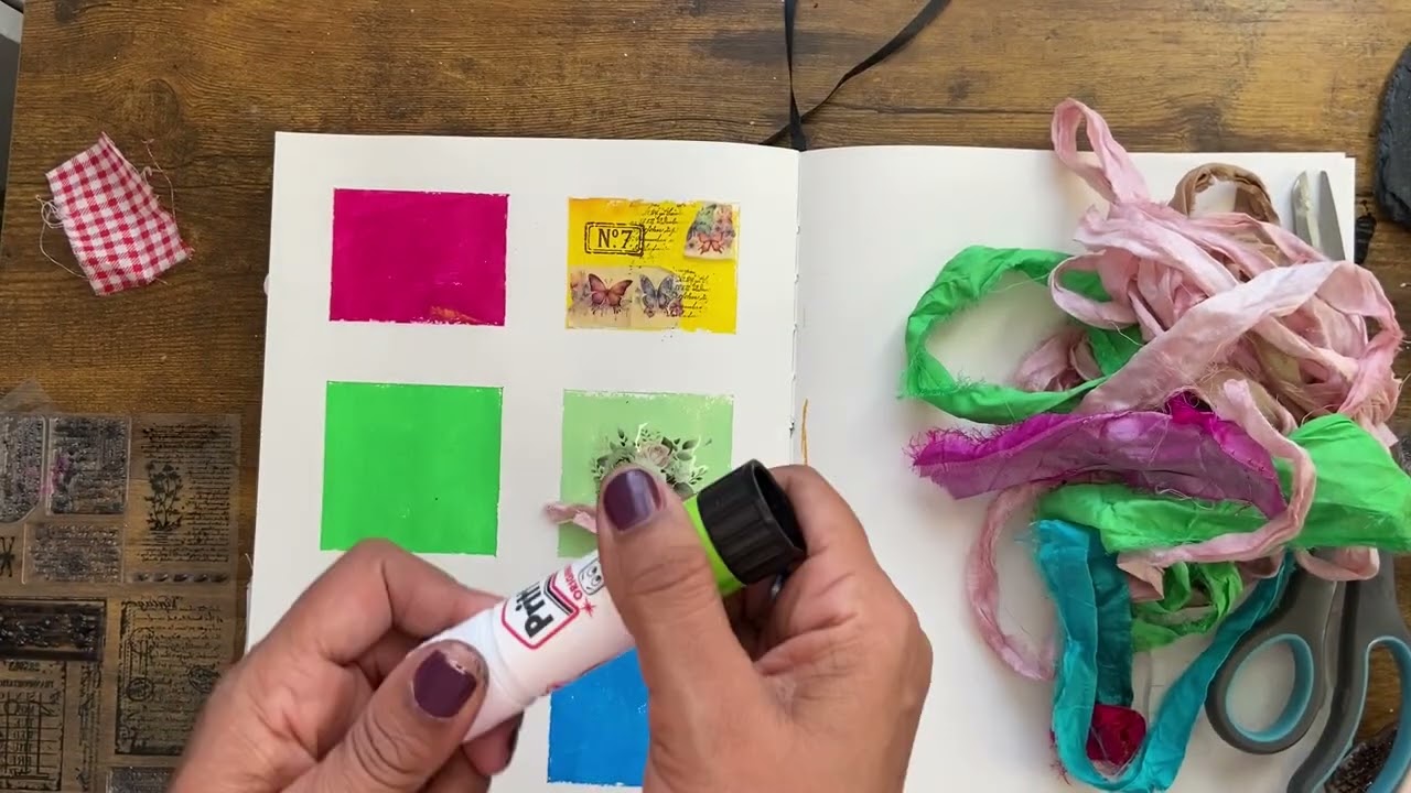 Colour Your January Mini Series 🌈Creating Mindful Pages with Paint Sticks & More