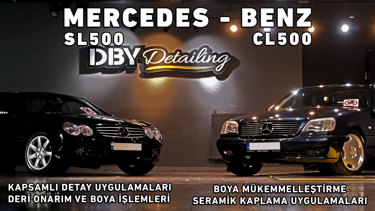Mercedes CL500&SL500 Kapsamlı Detay|Gtechniq CS Ultra&NanolexSi3D Seramik Kaplama Uygulamaları