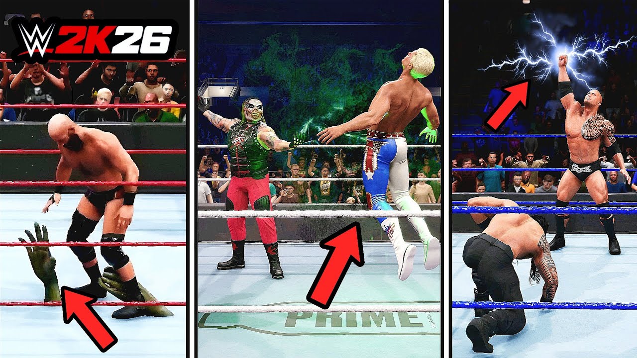 ALL Supernatural Payback Animations In WWE Games! (WWE 2K2O - WWE 2K25)