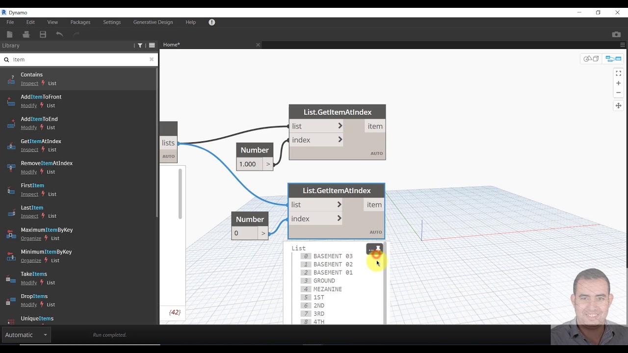 15- Create levels and plan views using dynamo