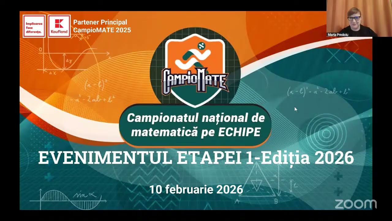 Evenimentul ETAPEI 1, CampioMATE 2026