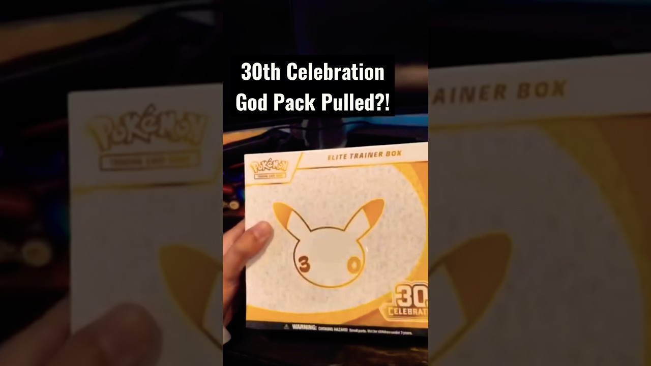 Pokemon 30th Celebration God Pack Pulled!