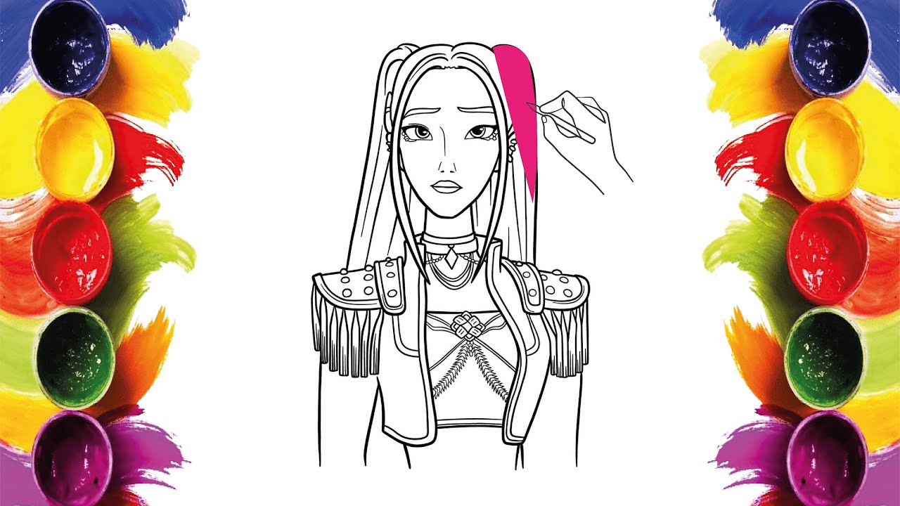 Mira Coloring Tutorial | K-Pop Demon Hunters Coloring | Art Markers | COLOR ALONG MINI ARTIST WORLD