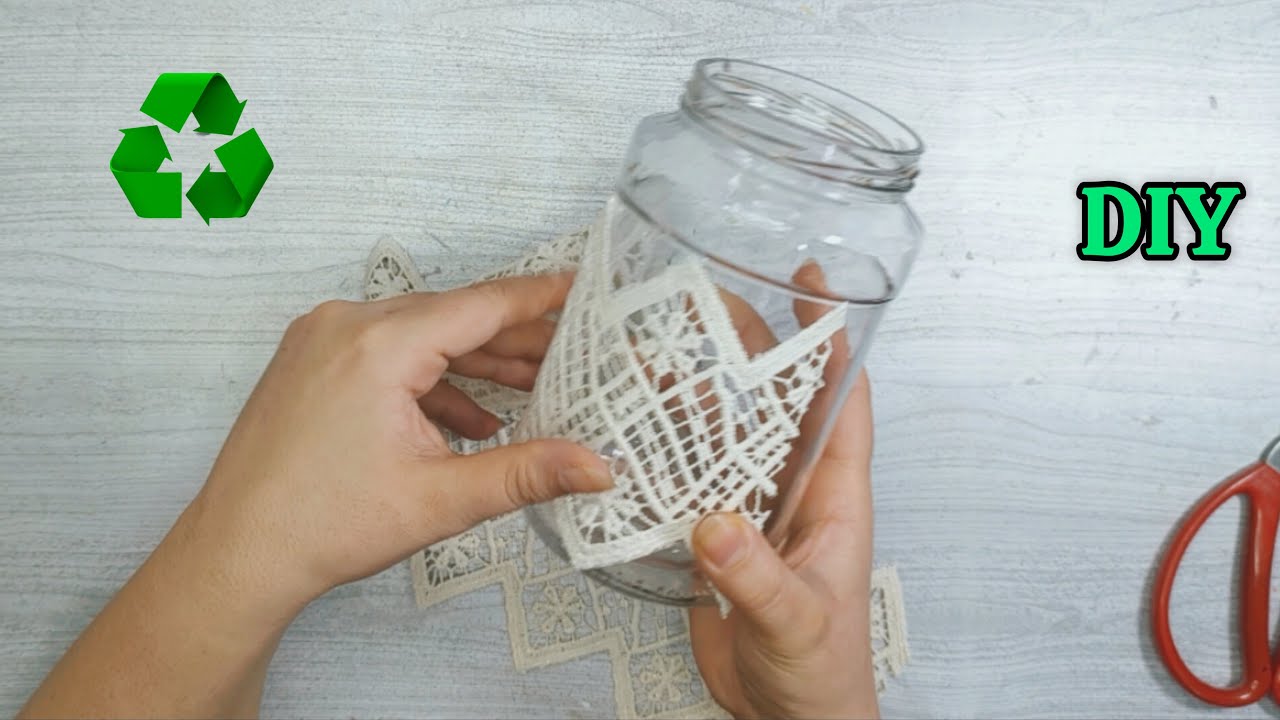 How to Make a Beautiful Lantern /  Easy DIY Craft for Home Decor / ASMR💚♻️