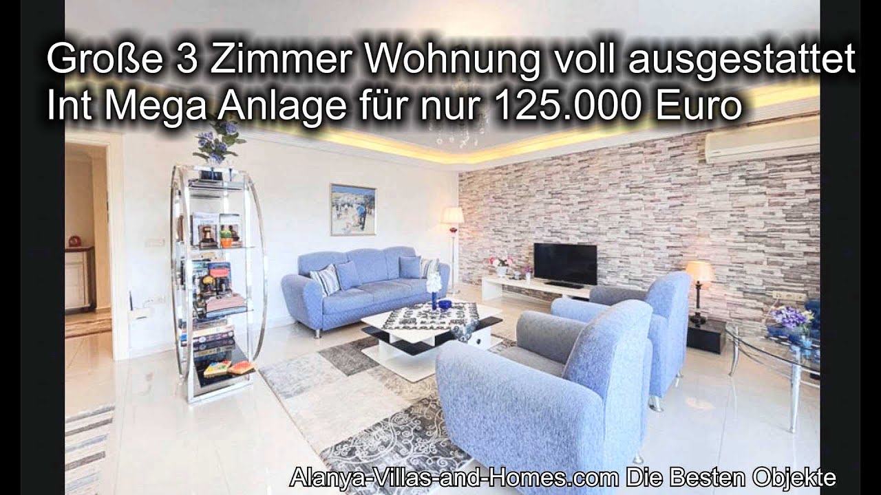 Gönne dir Alanya für immer! Super Preis 150m2 große 3 Z. Wohnung in mega Luxus Anlage, die Gelegenh.