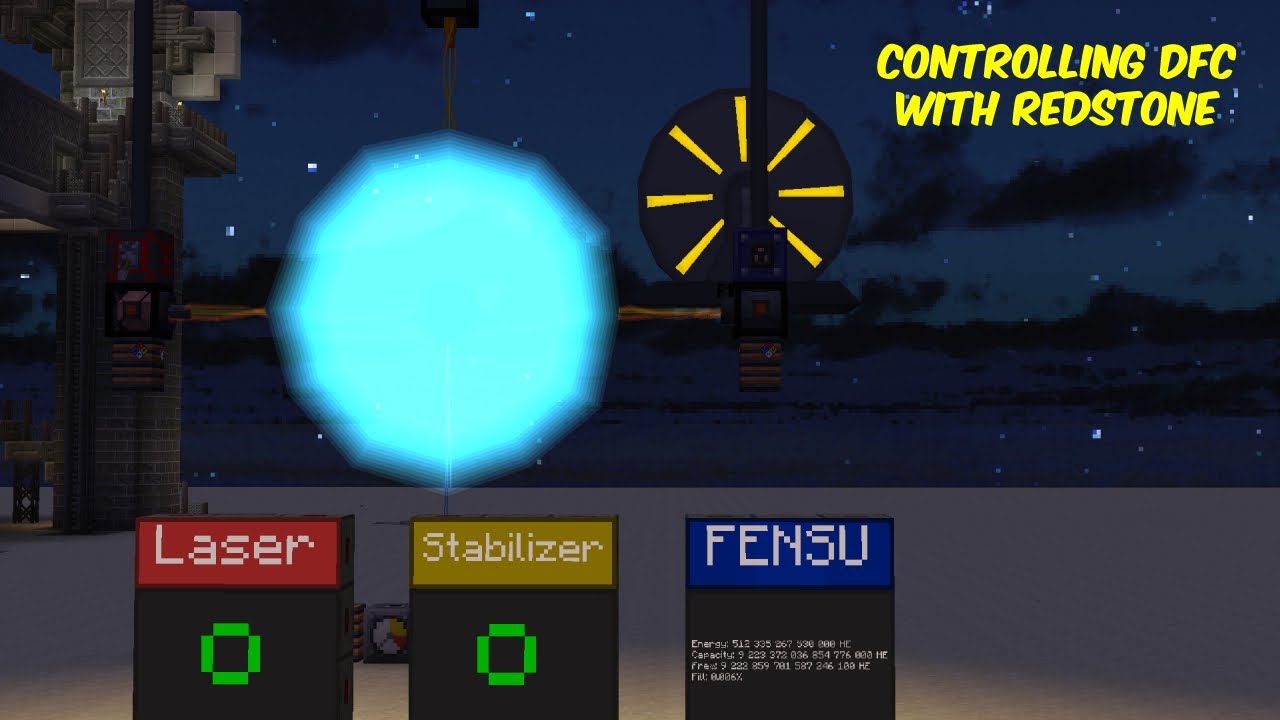 How to control a DFC Reactor with Redstone signals - HBM's NTM Minecraft