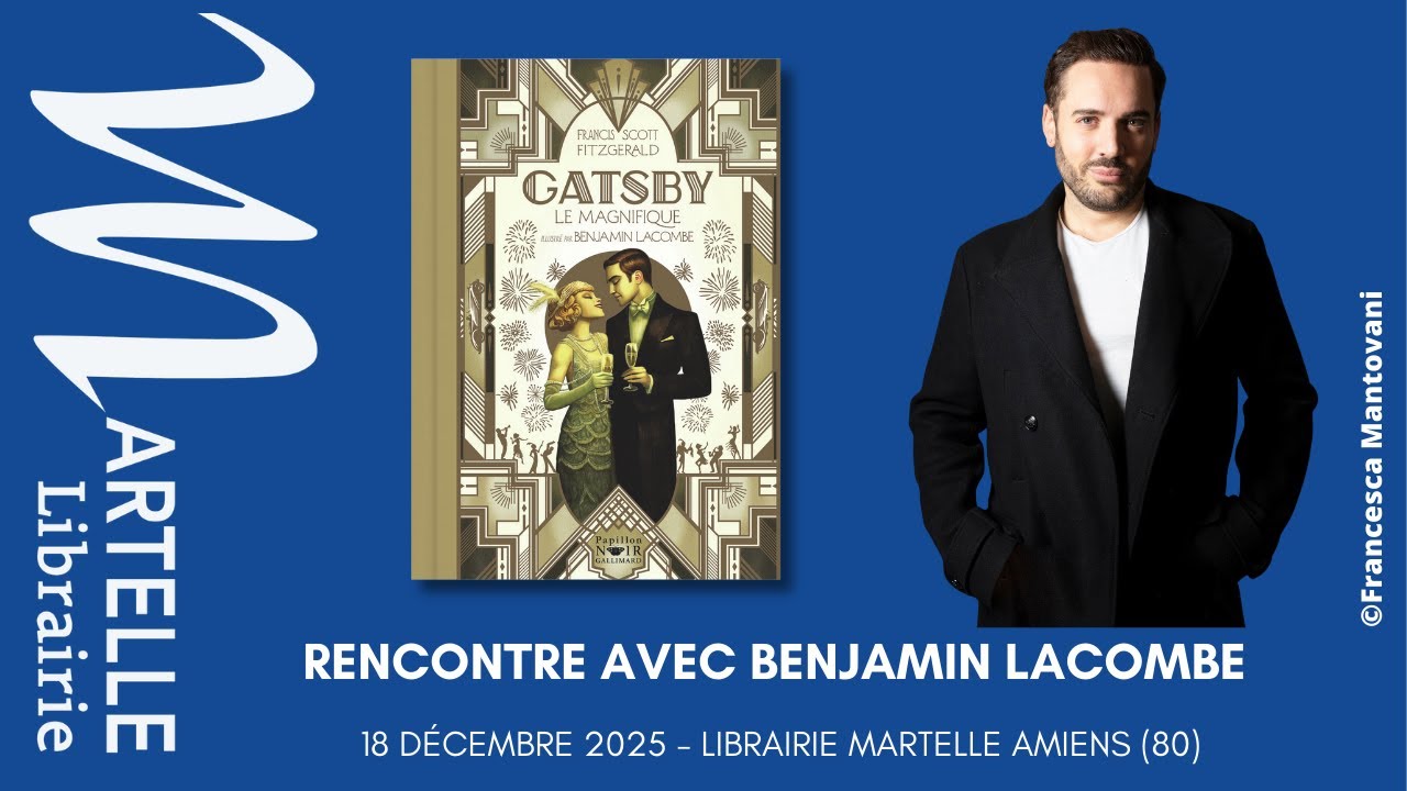 Rencontre avec Benjamin Lacombe à la librairie Martelle à Amiens