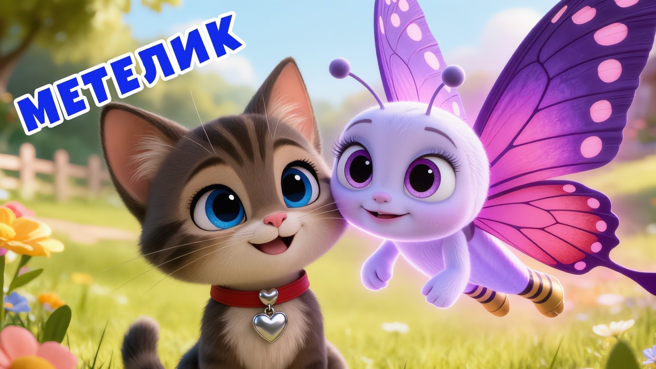 МЕ-МЕ МЕТЕЛИК - дитяча пісенька про метелика | Дитячі пісні українською | ЛЯ-ЛЯ ЛЕНД TV