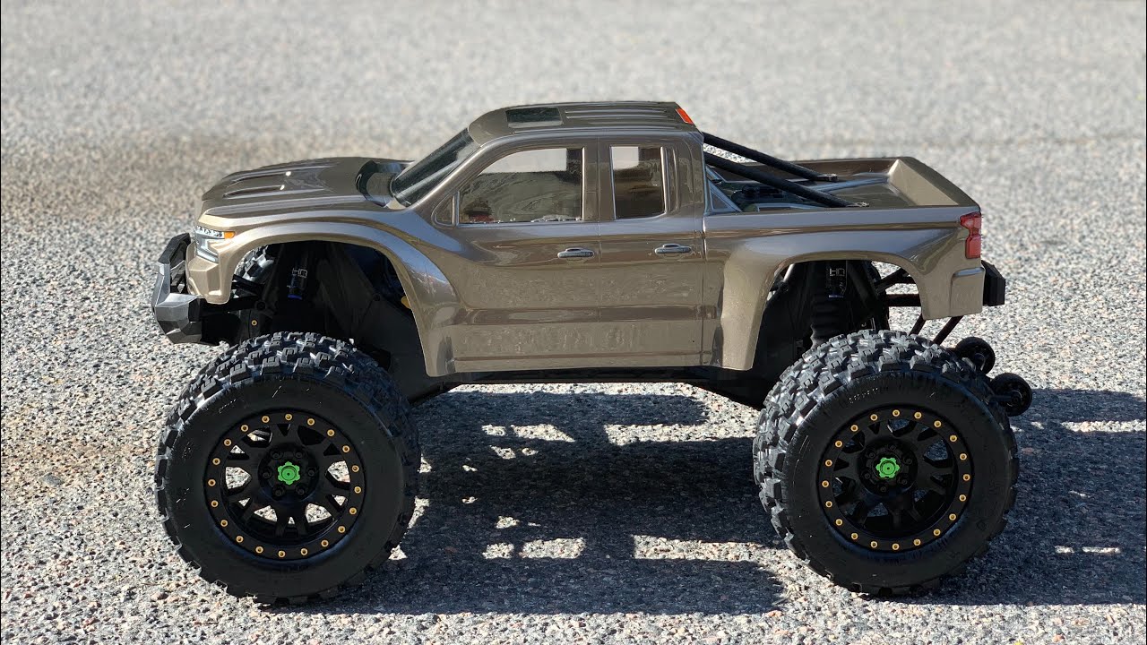 X-Maxx Pro-line Silverado Z71 paint job and running video