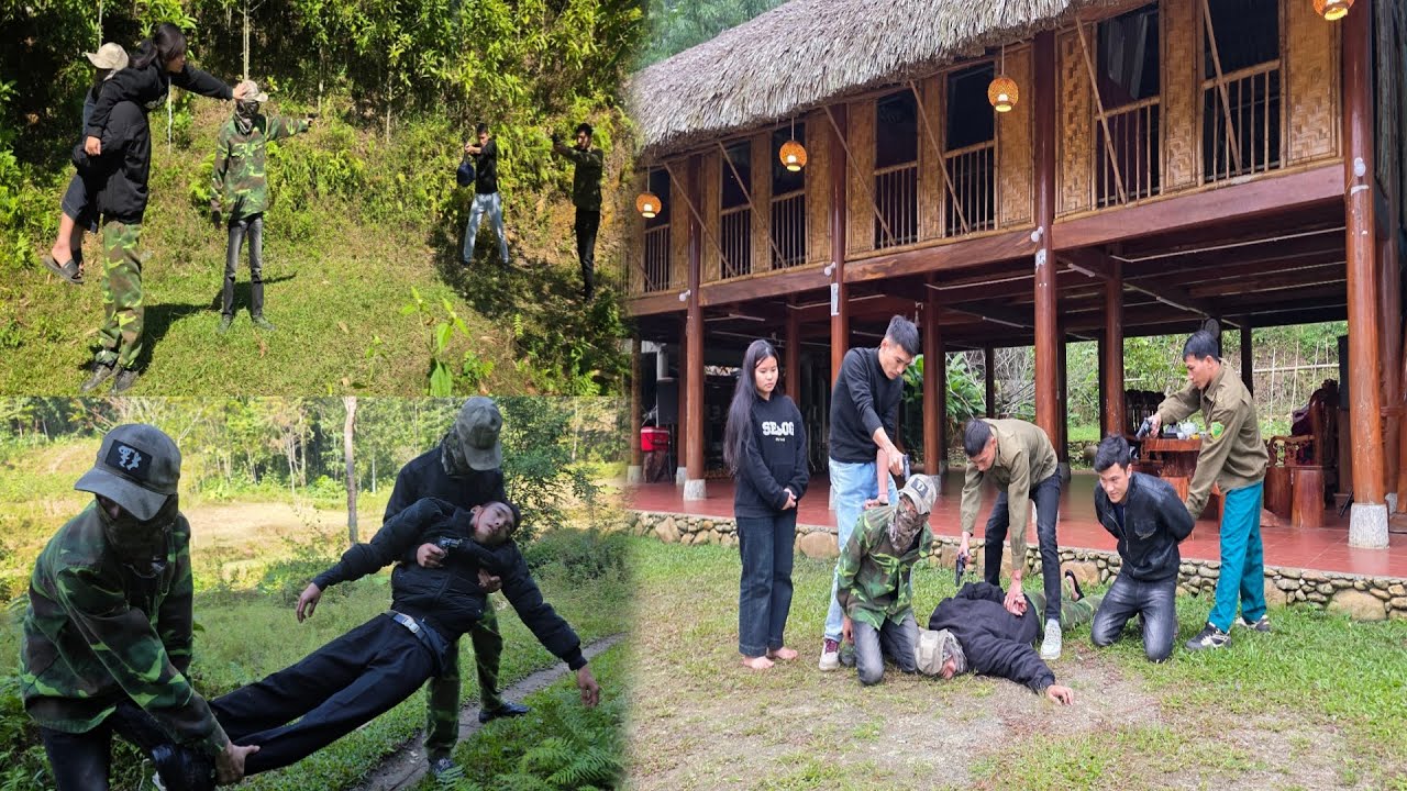 Full video: Police pretend to be arrested to free people and destroy human trafficking den