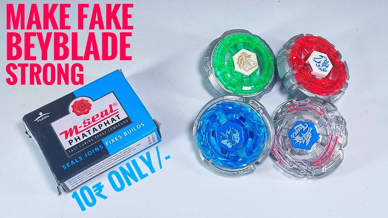 Make Fake Metal Beyblades Stronger in 10₹ with M Seal