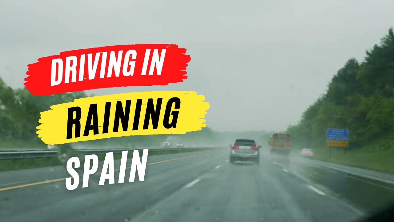 Driving in Heavy Rain Lorca 2022 || Exploring Lorca Spain || Europe Life