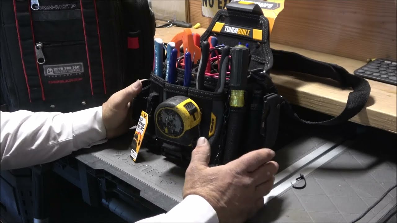 ToughBuilt Master Electricians Pouch and Shoulder Strap Perfect for Solar install