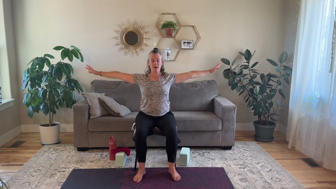 Chair Yoga with a Yoga Strap