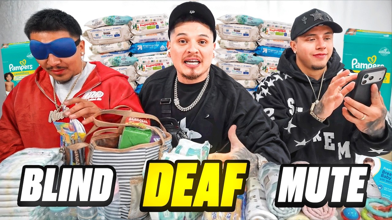 BLIND DEAF MUTE CHALLENGE W/ BKLEAN & ANGEL FROM THESEFOOS! *DAD EDITION*