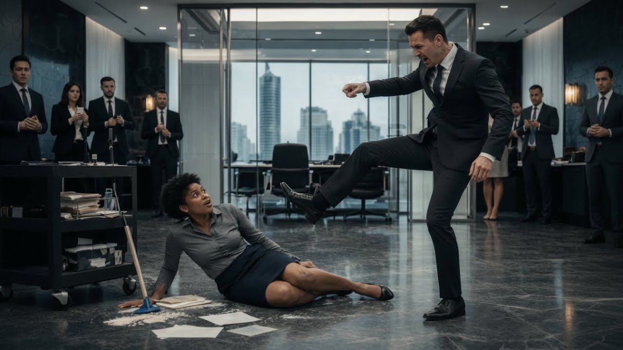 Unaware His Poor Ex Is Secretly Married To A Ruthless Mafia Boss,He Kicked Her Openly in the office.