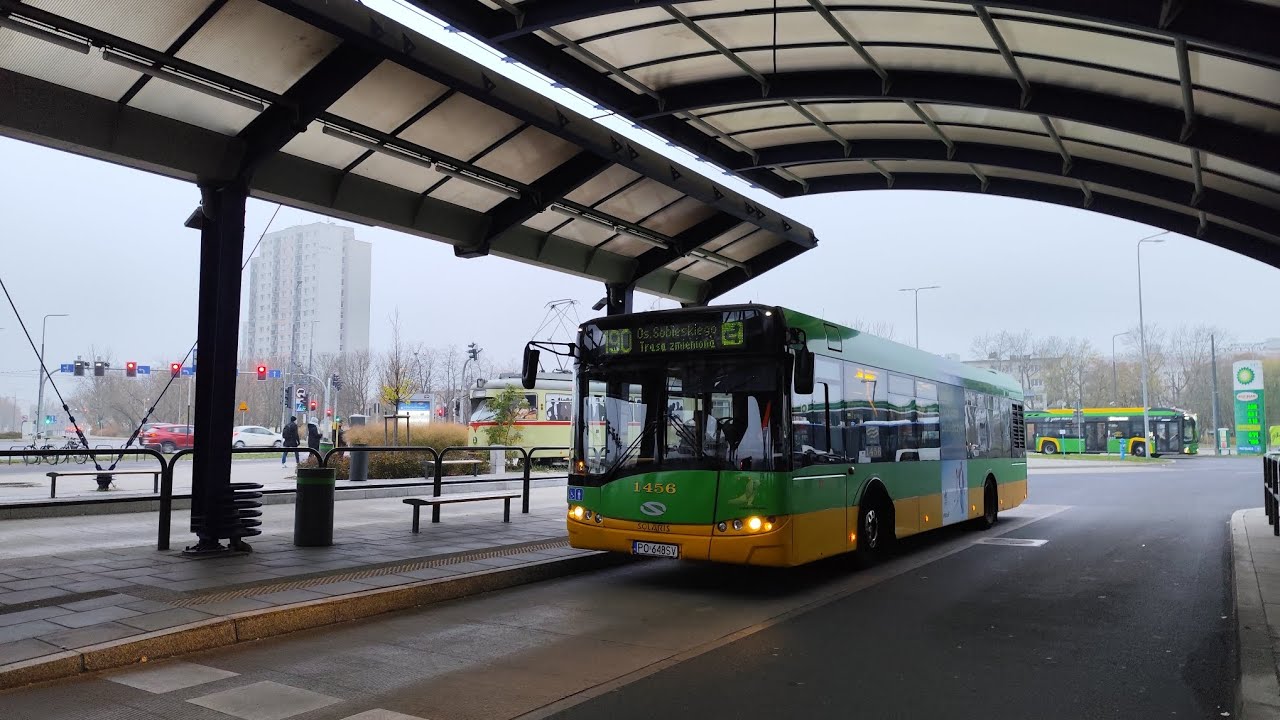 MPK Poznań | Linia 190 | Solaris Urbino 12 III #1456 | Kierunek Osiedle Sobieskiego