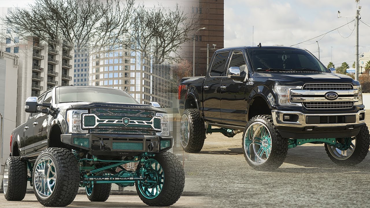 COUPLE BUILDS A COUPLE OF LIFTED FORDS! 2017 F250 ON 28X16S & 2018 F150 ON 26X14S!