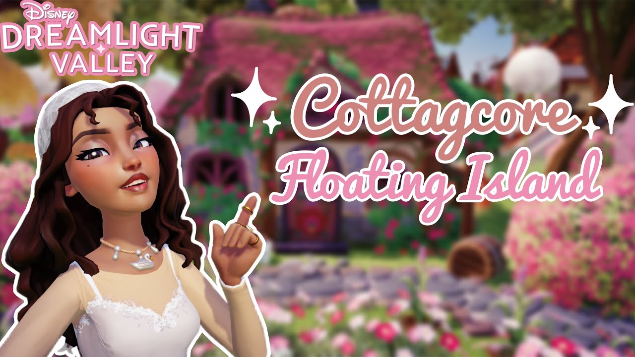 COTTAGECORE ISLAND 🧺🌼🪿 | NEVER LAND RIVER KIT | SPEEDBUILD | DISNEY DREAMLIGHT VALLEY