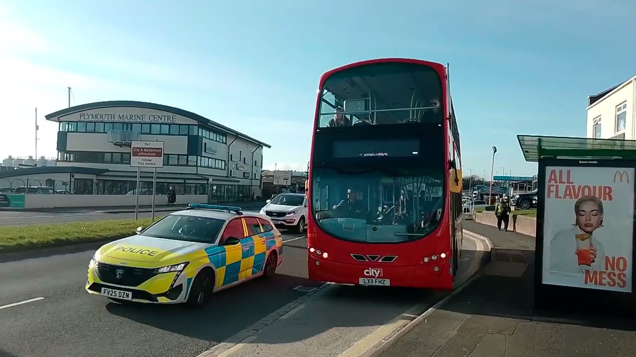 Plymouth Citybus 8017, LX11FHZ, 5 to Elburton.