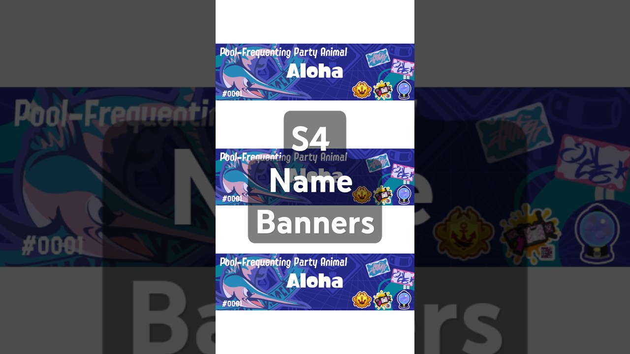 I made Splashtags/banners for the S4! #splatoon #shorts