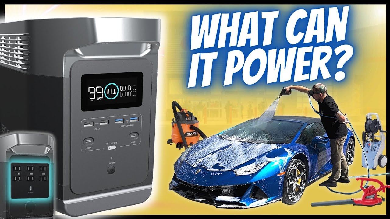 HOW MUCH CAN A POWER STATION POWER | EcoFlow Delta 1300 | COSTCO DEALS