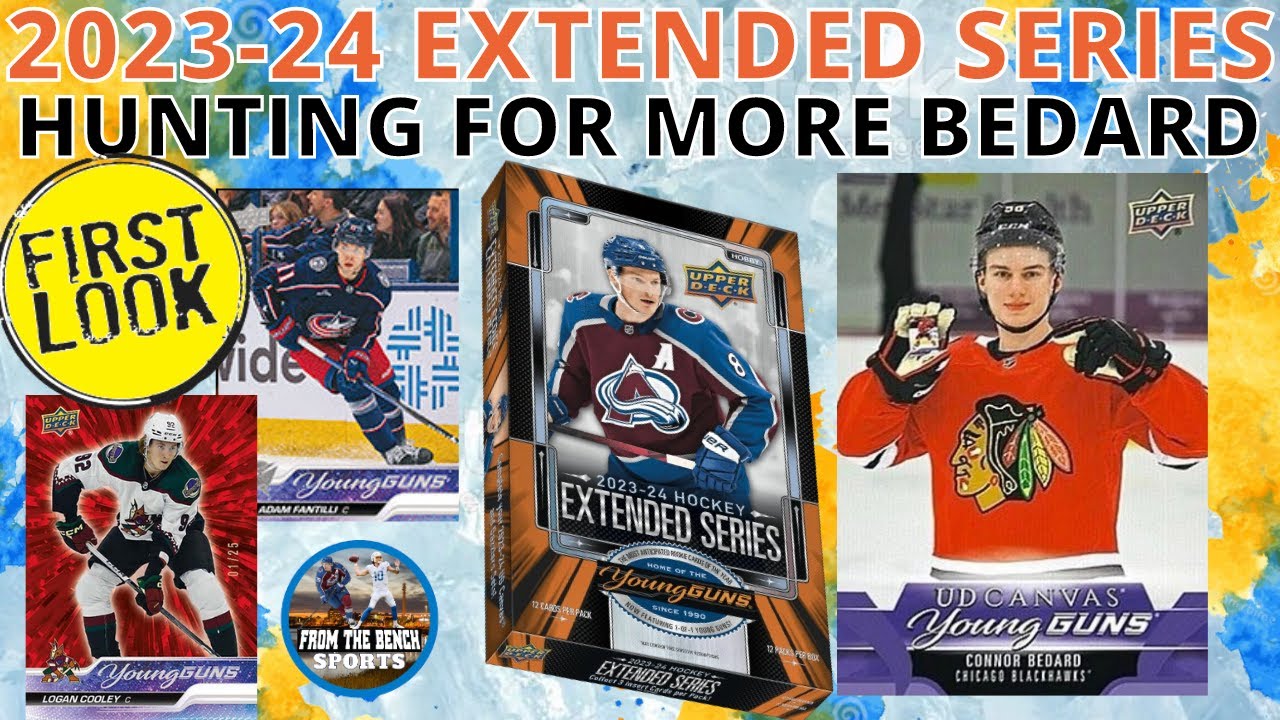FIRST LOOK - 2023-24 EXTENDED SERIES HOBBY BOX OPENING - SO MANY BEDARD POSSIBILITIES IN THIS