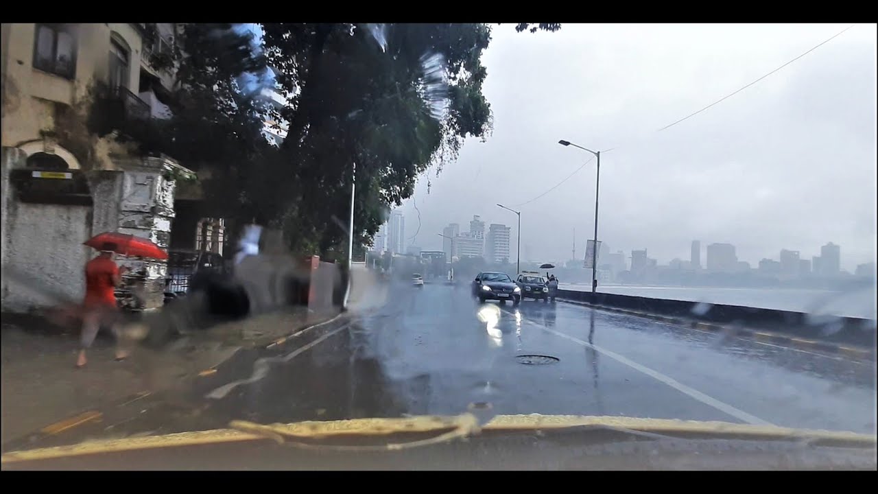 Drive Up and Down Malabar Hill in Heavy Rains - Few Hours Before Kemps Corner Landslide!