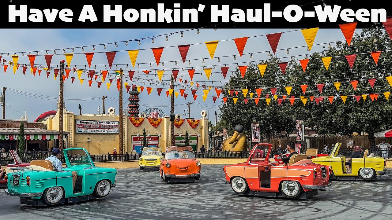 Luigi's Honkin' Haul-O-Ween | Rollickin' Roadsters Halloween | Disney California Adventure [2024]