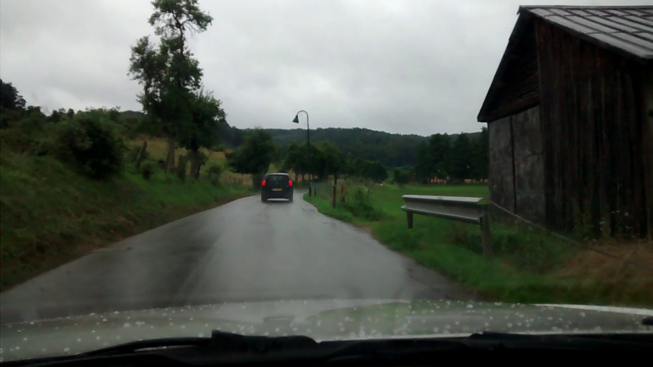 Driving in Nommern, Luxembourg 2016-08-02