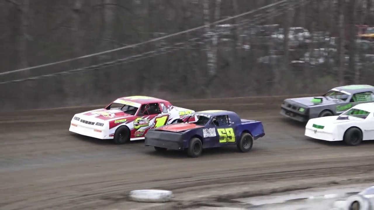 Street Stock Heat Race #4 at Mt. Pleasant Speedway, Michigan on 05-06-2022!!