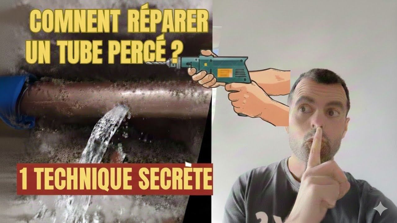 comment réparer un tube en cuivre percé #plomberie #tubeperce