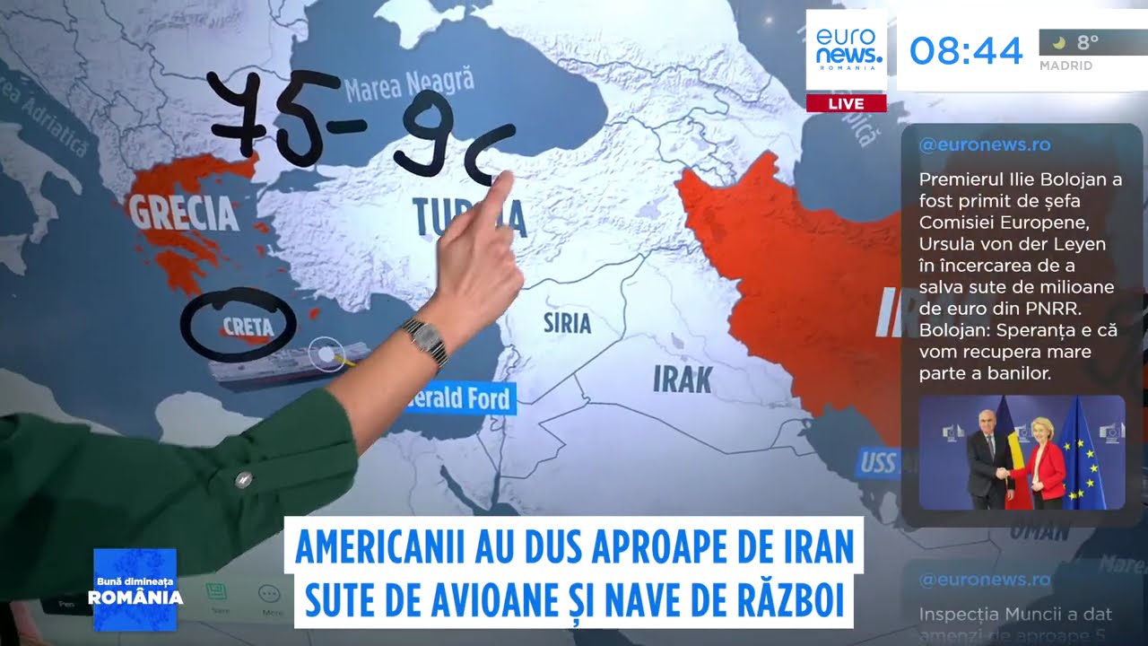 Americanii au dus aproape de Iran sute de avioane și nave de război