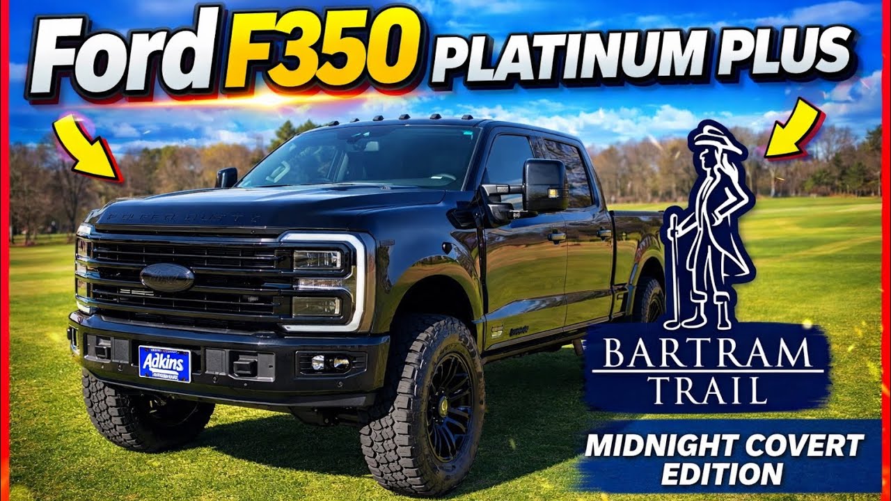 Ford F350 Platinum Plus MIDNIGHT COVERT Edition 2026 года от Akins для гольф-клуба Bartrum Trail.