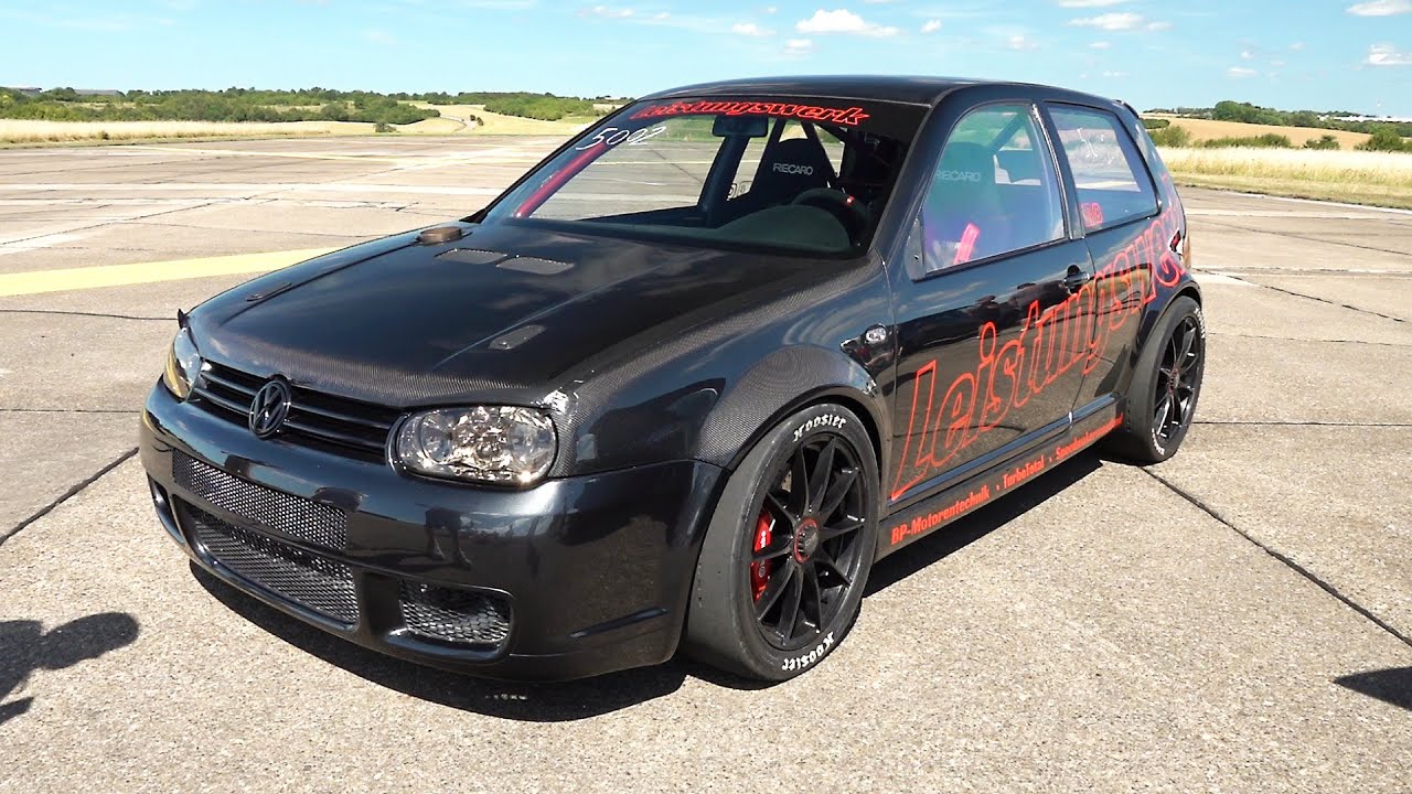 1250HP Volkswagen Golf IV R32 with R30 Turbo by Leistungswerk! INSANE ACCELERATIONS!