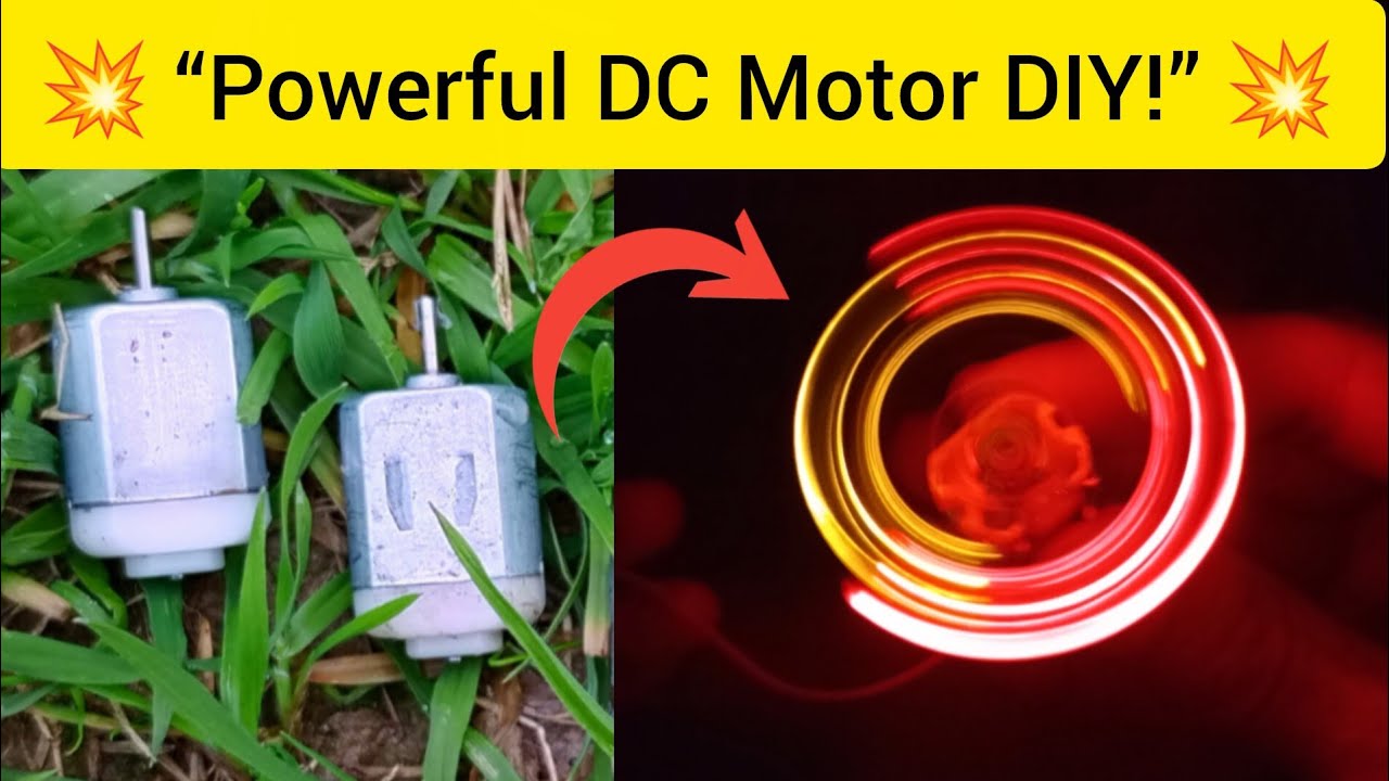 New DC Motor Project | Simple & Powerful DIY Electronics Project for Beginners