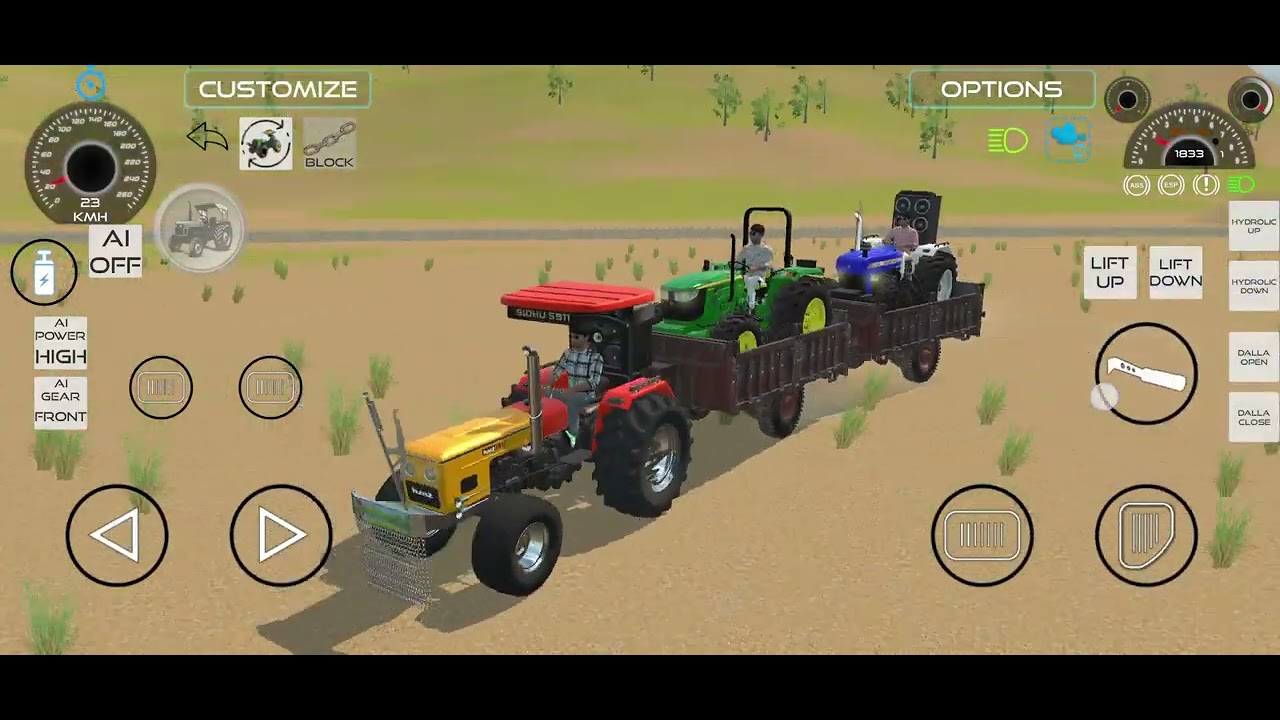 Indian vehicles simulator 3d gameplay troli treater tochan mach 