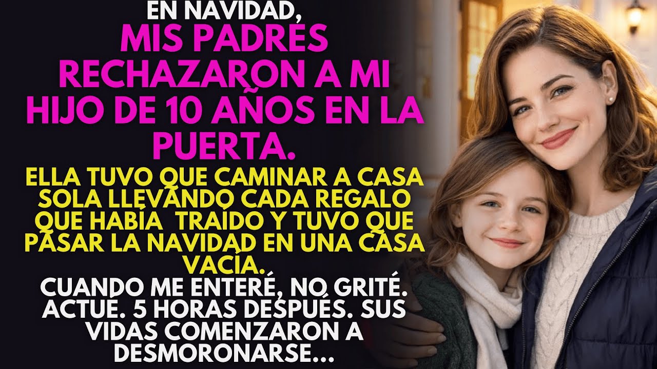 Mis padres rechazaron a mi hijo de 10 años en la puerta. Mi bisabuela llamó a su abogado.