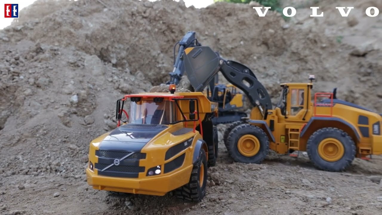 Remote Control Wheel Loader Volvo L260H | Double E E592 demonstration