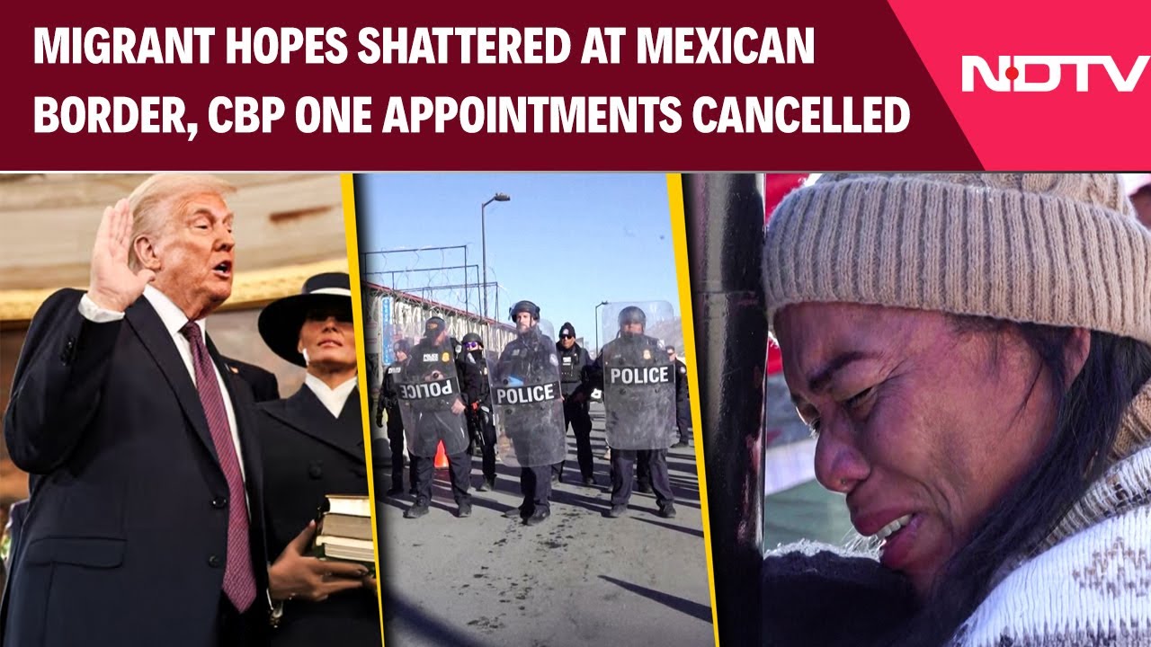 Donald Trump On CBP One | Migrant Hopes Shattered at Mexican Border, CBP One Appointments Cancelled